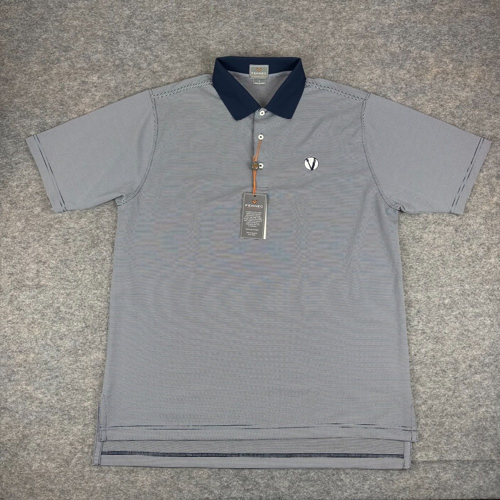 FENNEC Burton Stripe Pique Polo Shirt The Vinny Invitational TN Mens Large L